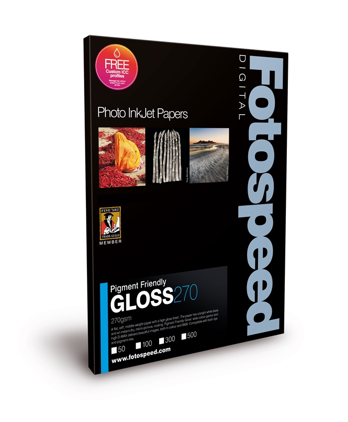 Fotospeed PF Gloss 270 g/m² - 6x4, 100 ark