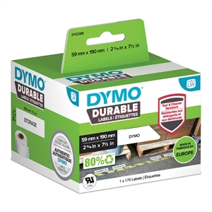 Dymo LabelWriter Durable large shelving label 59 mm x  190 mm stk. 