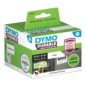 Dymo LabelWriter Durable medium multi-purpose label 57 mm  x  32 mm stk. 