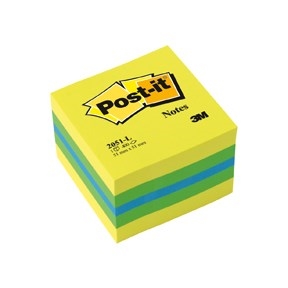 3M Post-it Notes 51 x 51 mm, mini kubusblok Lemon