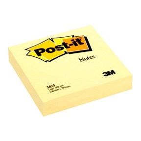3M Post-it Notes 100 x 100 mm, gul