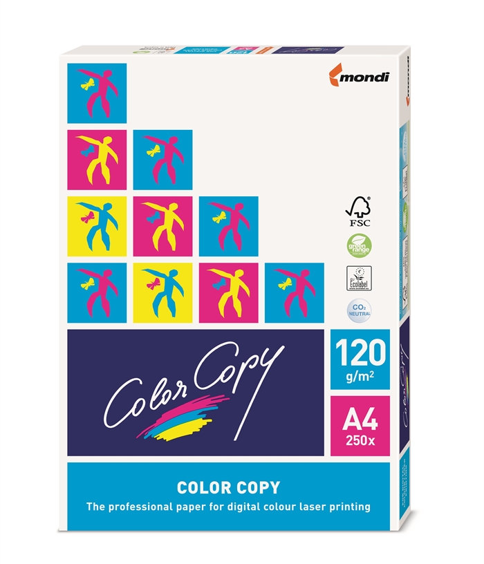 Kopipapir ColorCopy 120 g/m² A4 kopipapir - 250 ark pakke