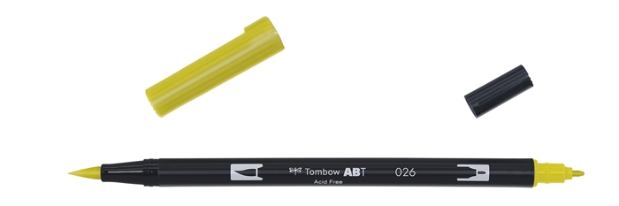 Tombow Marker ABT Dual Brush 026 yellow gold