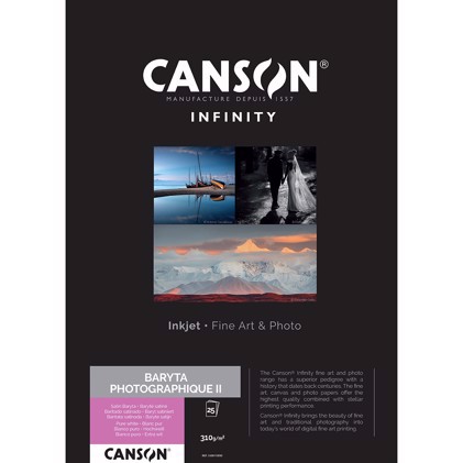 Canson Baryta Photographique II 310 g/m² - A3, 25 ark (FSC)