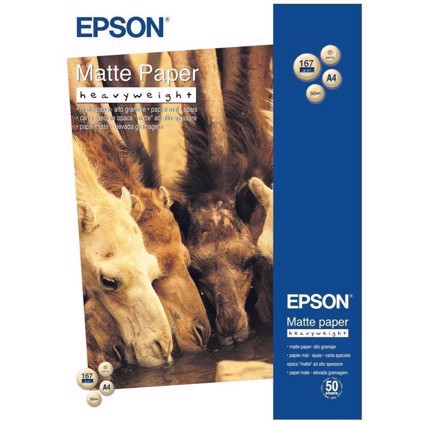 Epson Matte Paper Heavy Weight 167 g, A4 - 50 ark