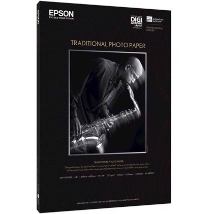Epson Traditional Photo Paper 300 g/m2, A3+ - 25 ark