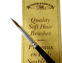 Winsor & Newton pensler for retouche, serie 7, m�rh�r, str. 0