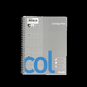 Bantex Col Kollegieblok A5 kvadreret 2H 70 ark 70g