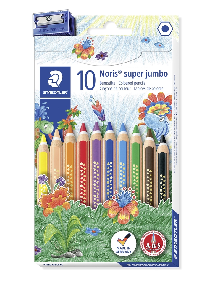 Staedtler Farveblyant Noris Club Super Jumbo ass (10)