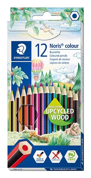 Staedtler Farveblyant Noris Upcycled Wood ass (12)