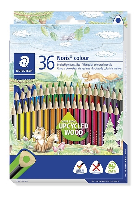 Staedtler Farveblyant Noris Upcycled Wood trekantet (36)