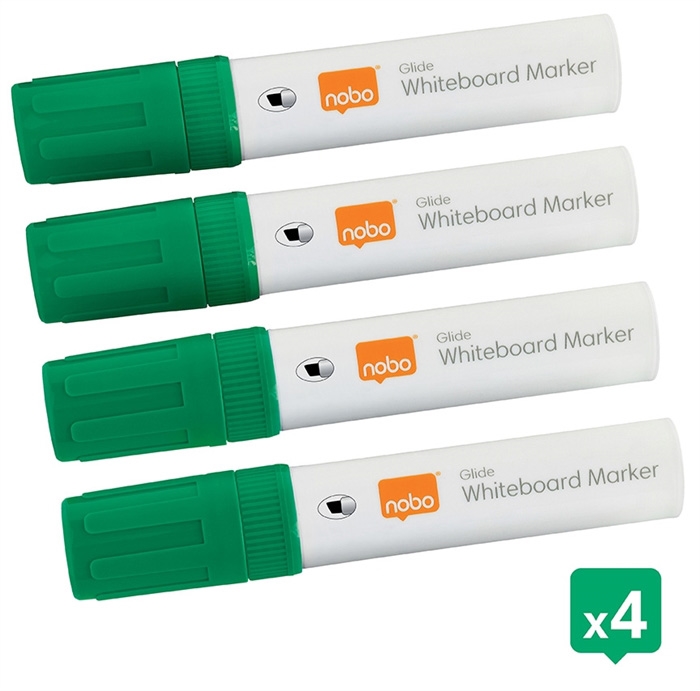 Nobo WB Marker Glide Jumbo skrå 10mm grøn (4)