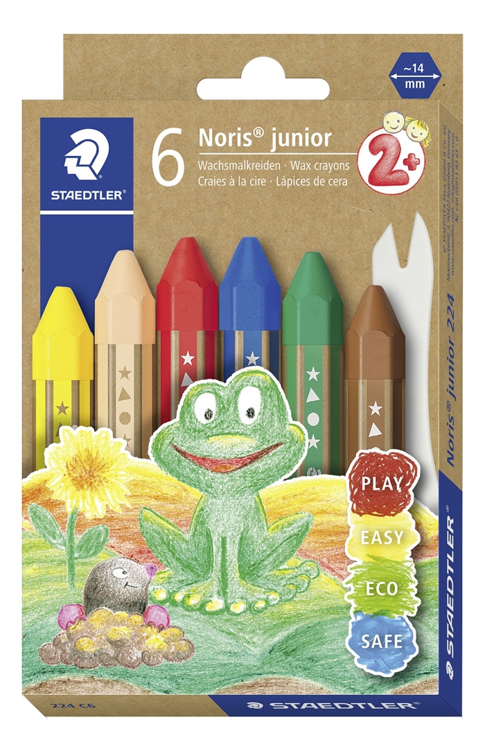 Staedtler Voksfarver Noris Junior ass (6)