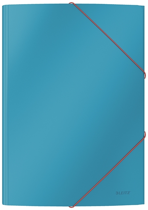 Leitz 3-klap elastikmappe Cosy karton A4 blå