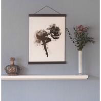 Plakatliste Hvid - 50 cm