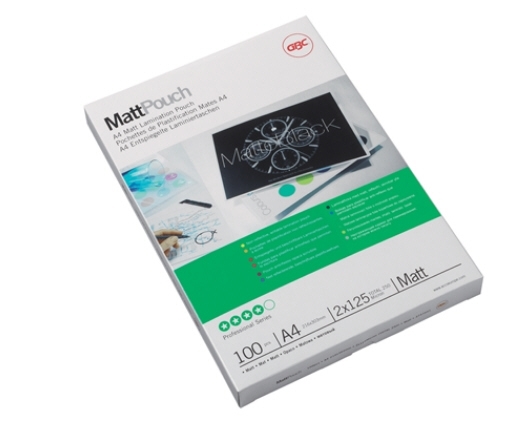 GBC Lamineringslomme mat 125my A4(100)