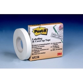 3M Post-it korrektionstape refill 8mmx17m hvid