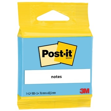 3M Post-it blue 63,5 x 76 mm,  100 ark