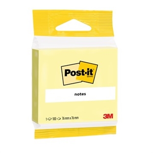 3M Post-it Canary Yellow 76 x 76 mm, 100 ark