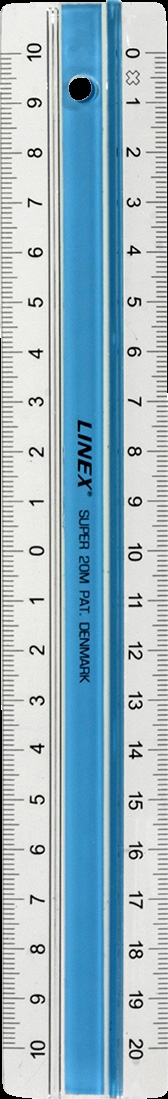 Linex superlineal 20cm S20MM blå