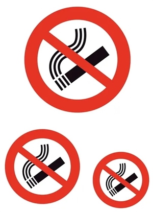 HERMA etiket "No smoking" rygeforbud mm, 3 stk. 