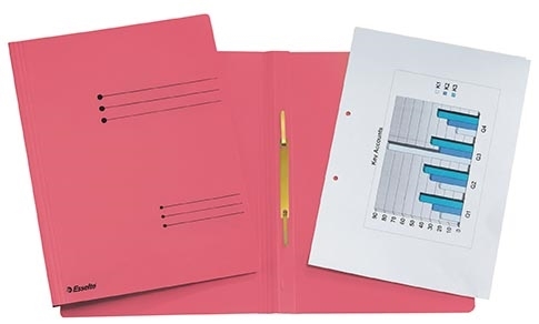 Esselte Arbejdsmappe karton genbrug A4 rød