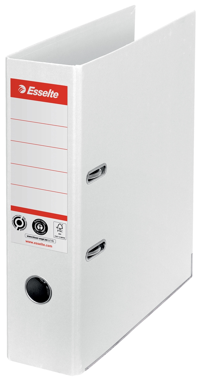 Esselte Brevordner No1 POB CO²-komp A4 75mm hvid