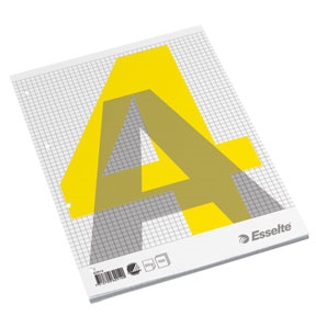 Esselte Blok std. toplimet 4H A4 kva 100ark 60g