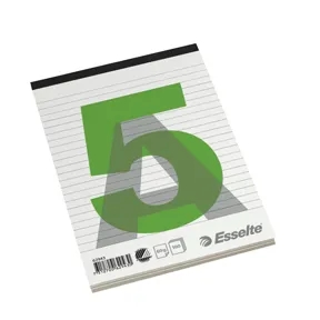 Esselte Stubblok tophæftet u/H A5 lin 100ark 60g