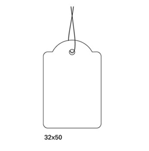 HERMA etiket vedhæng m/snor 32 x 50 mm, 1000 stk. 