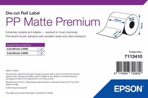 Epson PP Matte Label Premium, Udstansede labels, 102 x 51mm ( 535 Labels )