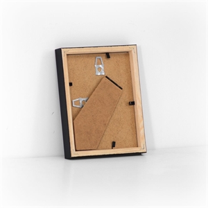 Sort træramme til foto og plakater 9 x 12 cm