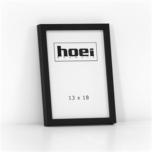 Sort træramme til foto og plakater 13 x 18 cm