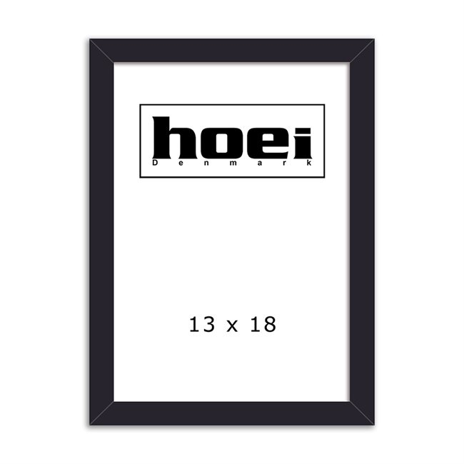Sort træramme til foto og plakater 13 x 18 cm