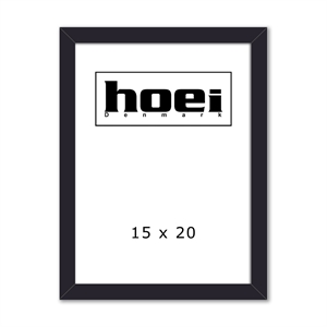Sort træramme til foto og plakater 15 x 20 cm