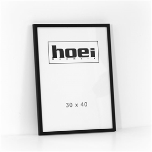 Sort træramme til foto og plakater 30 x 40 cm