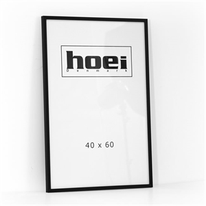 Sort træramme til foto og plakater 40 x 60 cm