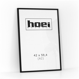 Sort træramme til foto og plakaterer 42 x 59,4 cm ( A2 )