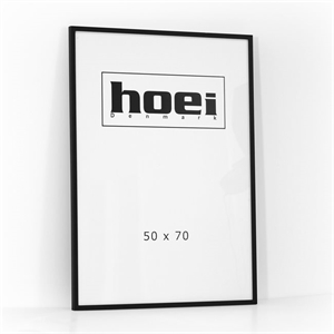 Sort træramme til foto og plakater 50 x 70 cm