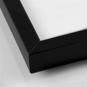 Sort træramme til foto og plakater 50 x 70 - PLEXI  cm