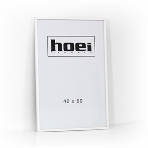 Hvid træramme til foto og plakater 40 x 60 cm