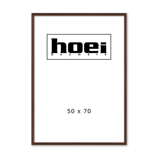 Massiv mørk egetræsramme til foto og plakater 50 x 70 cm