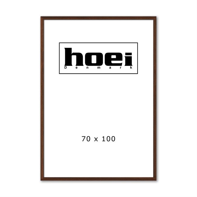 Massiv mørk egetræsramme til foto og plakater 70 x 100 cm