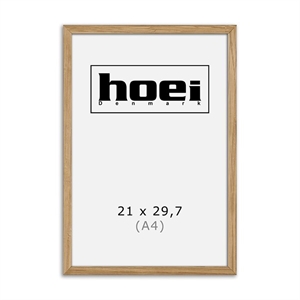 Massiv egetræsramme til foto og plakaterer 21 x 29,7 cm ( A4 )