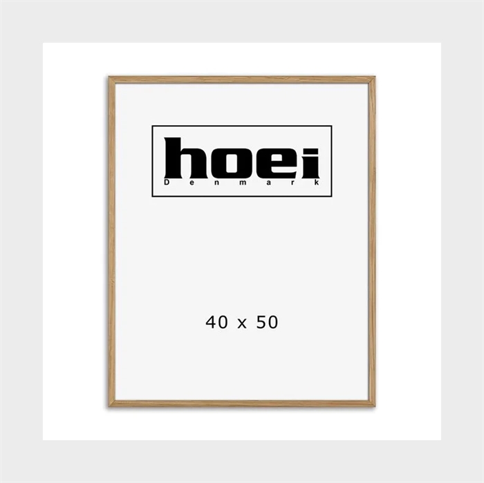 Massiv egetræsramme til foto og plakater 40 x 50 cm