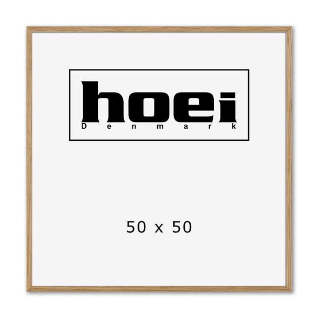 Massiv egetræsramme til foto og plakater 50 x 50 cm