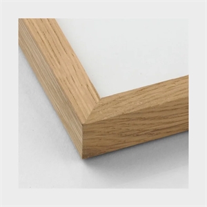 Massiv egetræsramme til foto og plakater 70 x 100 PLEXI cm