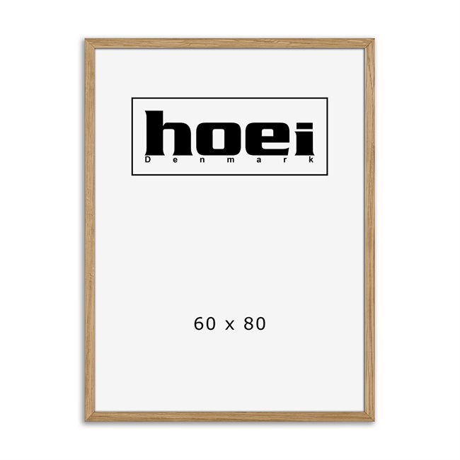 Massiv egetræsramme til foto og plakater 60 x 80  cm