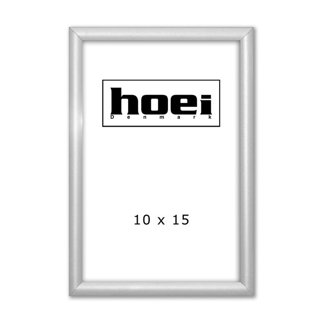 Sølv Aluminiumsramme - 10 x 15 cm