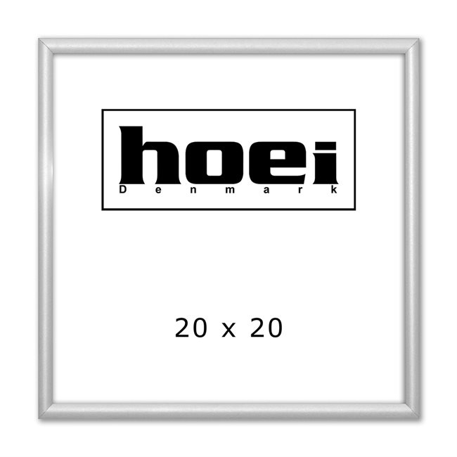 Sølv Aluminiumsramme - 20 x 20 cm